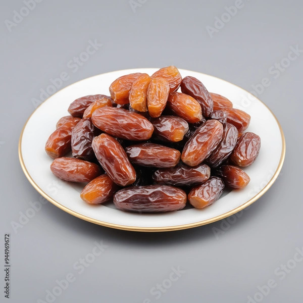 Obraz Natural delicious Dates in Clean Background