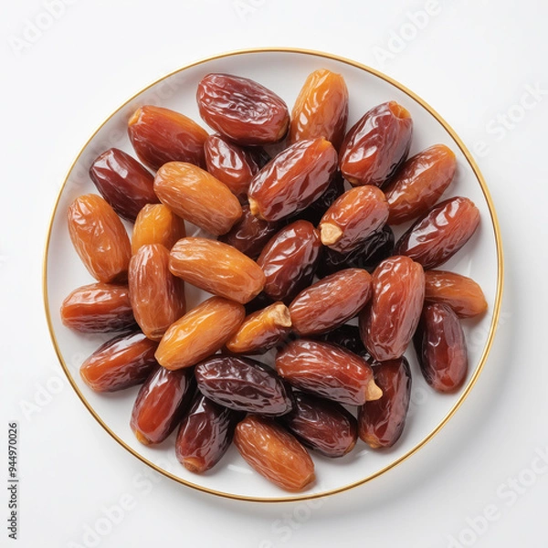 Obraz Natural delicious Dates in Clean Background