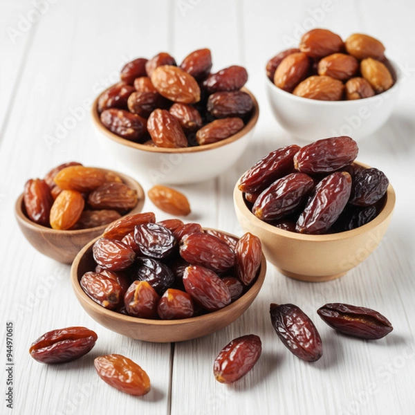 Obraz Natural delicious Dates in Clean Background