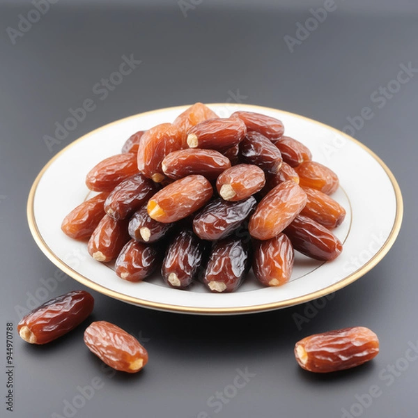 Obraz Natural delicious Dates in Clean Background
