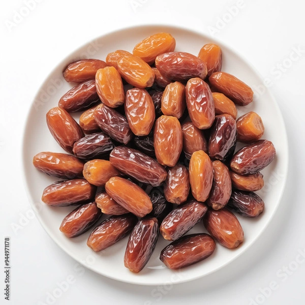 Obraz Natural delicious Dates in Clean Background