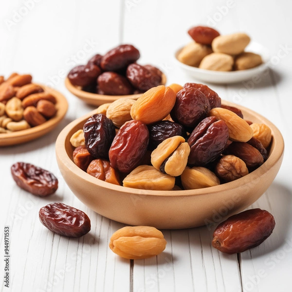 Obraz Natural delicious Dates in Clean Background