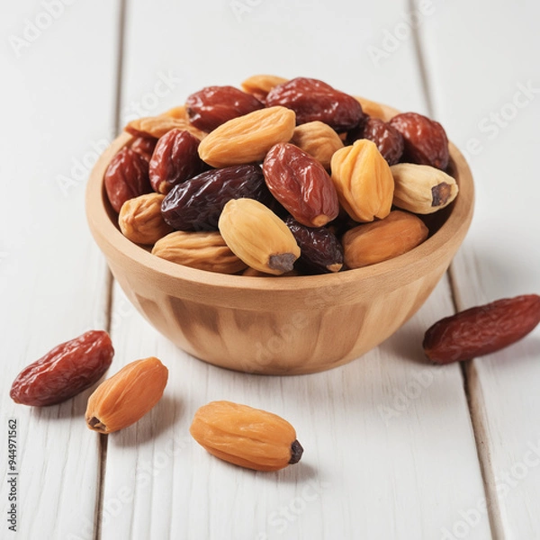 Obraz Natural delicious Dates in Clean Background