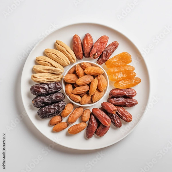 Obraz Natural delicious Dates in Clean Background