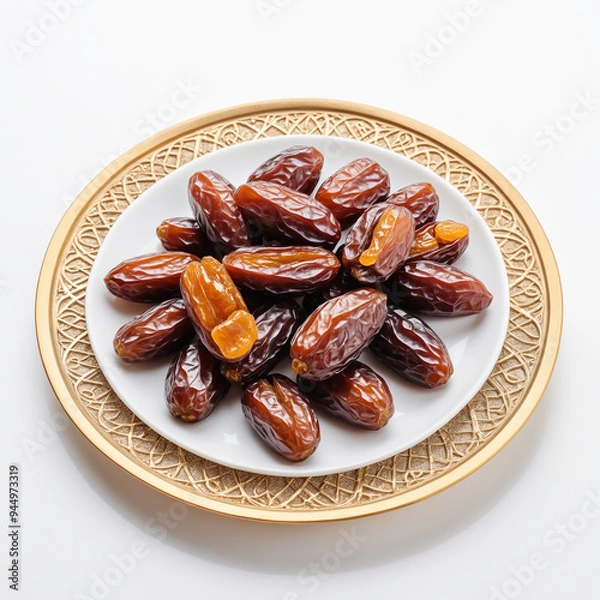 Obraz Natural delicious Dates in Clean Background