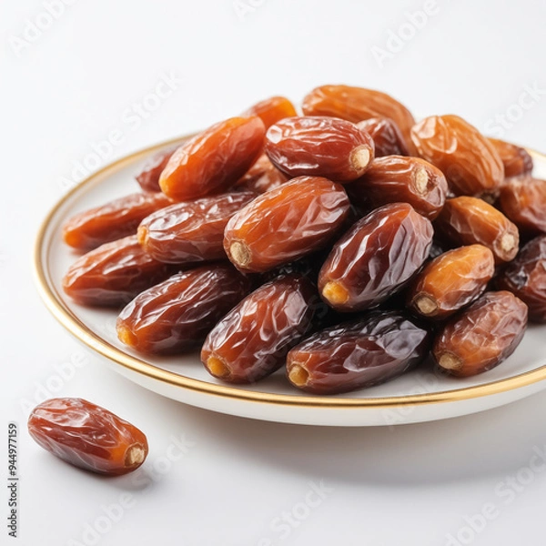 Obraz Natural delicious Dates in Clean Background