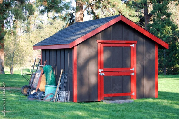 Obraz Garden Shed beneath the trees