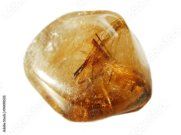 Obraz rutilated quartz geological crystals