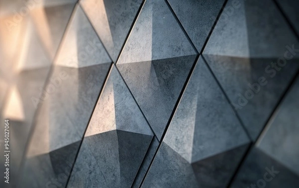 Obraz Elegant Abstract Background with Subtle Triangular Pattern Design