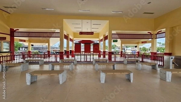 Obraz Chumphon train station railway building 
