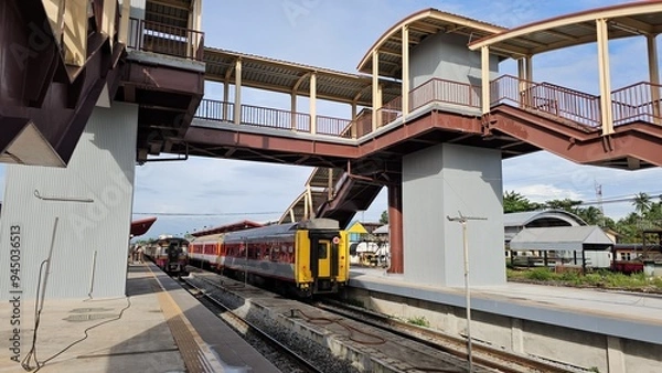 Obraz train on station