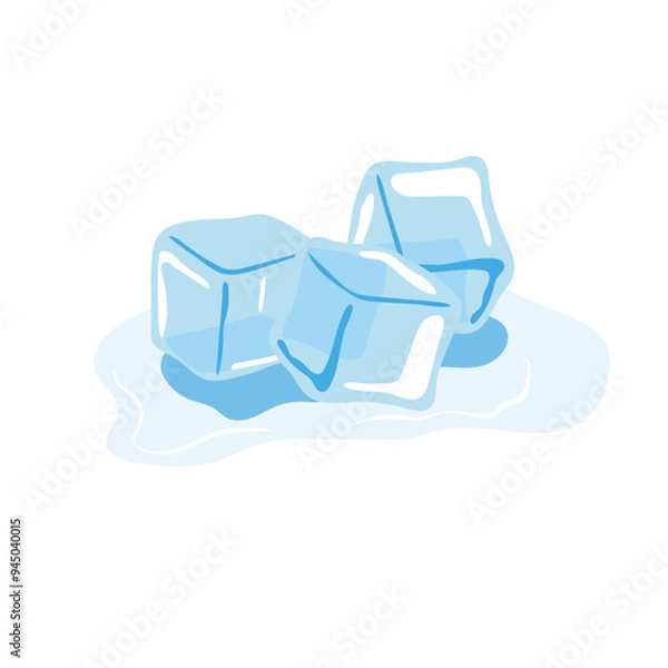 Obraz Cold Ice cubes