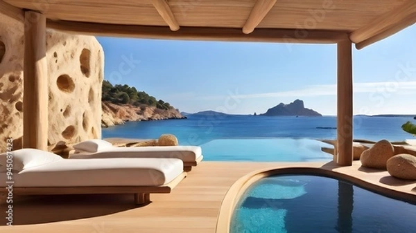 Obraz luxury hotel pool