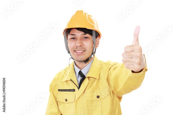 Fototapeta 笑顔の労働者