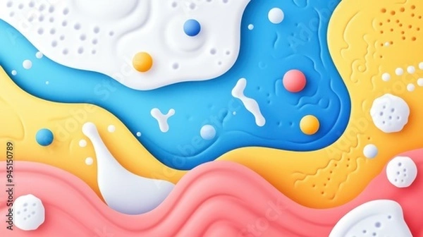 Fototapeta Melanin plays a key role in skin pigmentation and can affect acne scars. Discover its unique production process in this illustration.