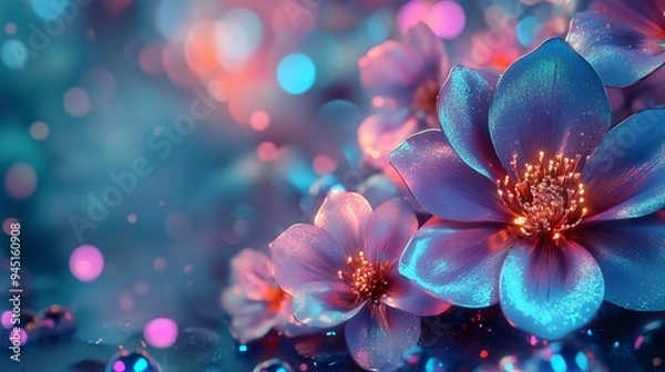 Fototapeta Shimmering Bloom in a Dreamlike Setting