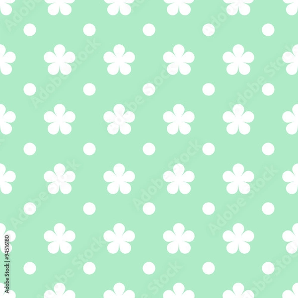 Fototapeta Flower seamless pattern background