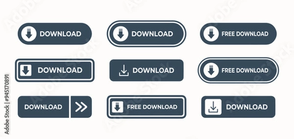 Obraz Download button 