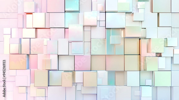 Fototapeta abstract background with squares