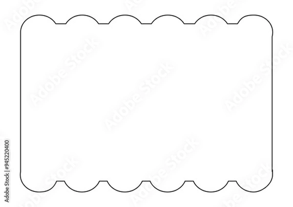 Obraz Modern Shapes and Frames Border Frame

