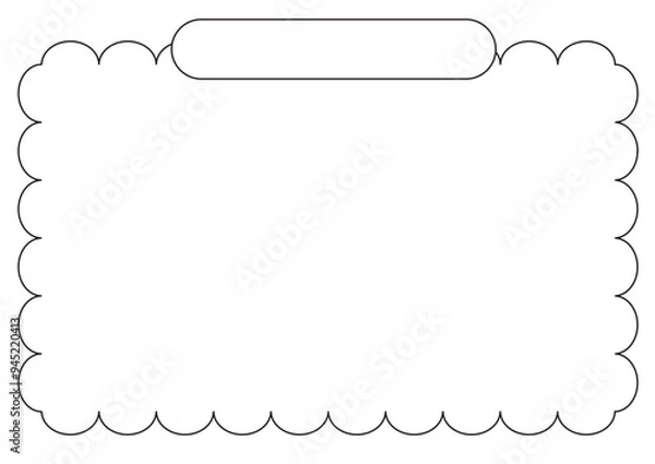 Fototapeta Modern Shapes and Frames Border Frame
