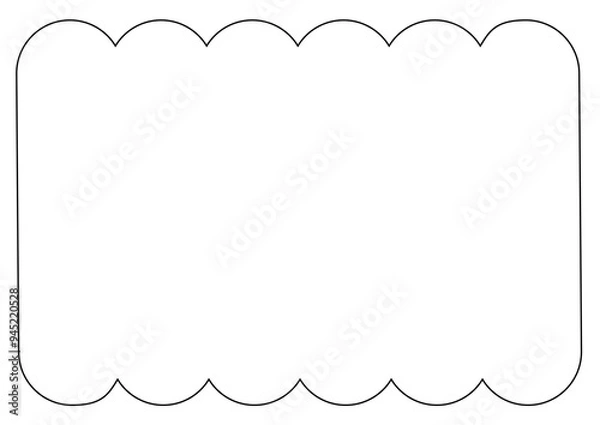 Obraz Modern Shapes and Frames Border Frame
