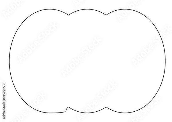 Obraz Modern Shapes and Frames Border Frame
