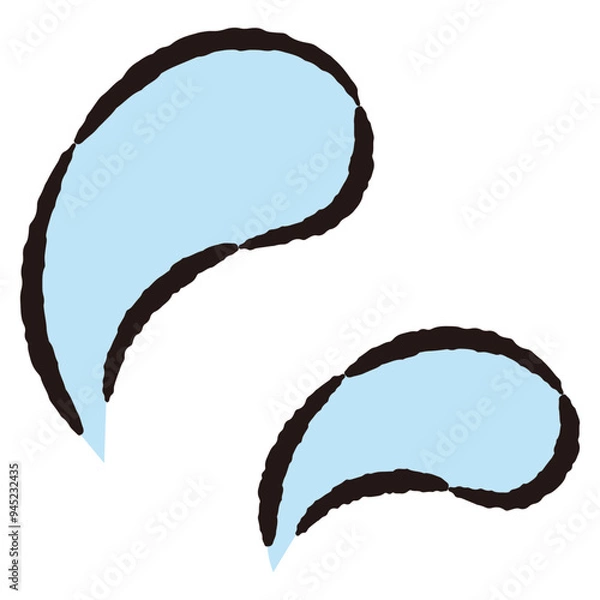 Obraz 汗・しずくのイメージイラスト