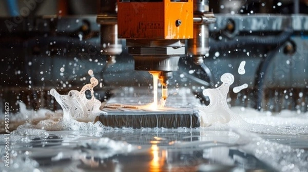 Obraz Close-up CNC Machine Operation