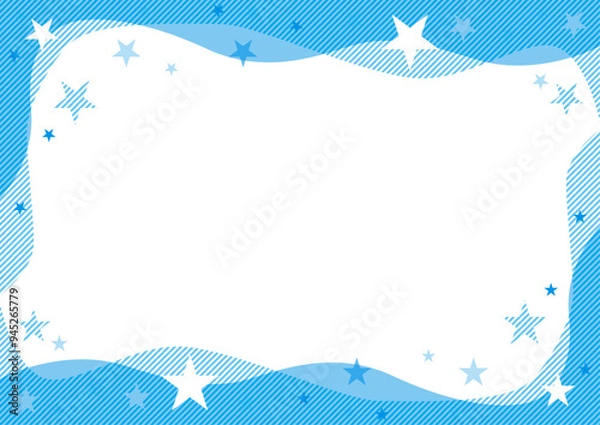 Obraz 星のフレーム_ブルー