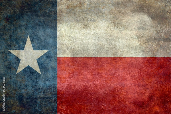 Obraz Texas State Flag Vintage styl retro