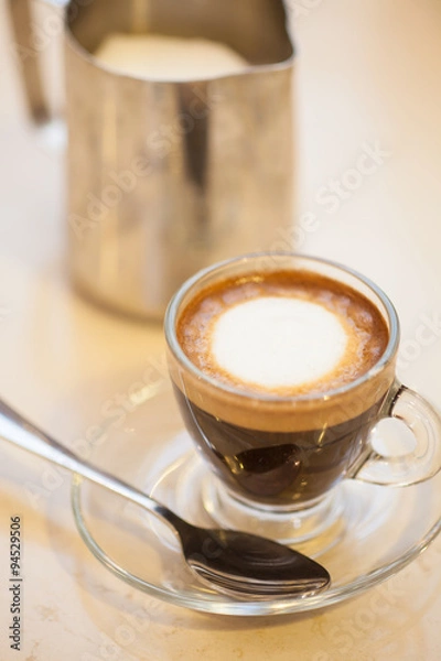 Obraz macchiato with foam