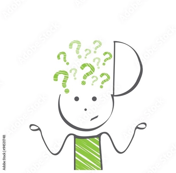 Obraz Niewiedza ilustracja