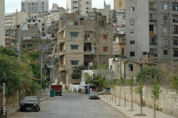 Obraz quartier sud de beyrouth - liban