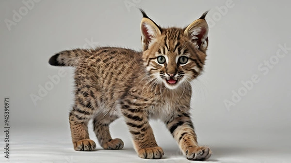 Fototapeta bobcat kitten