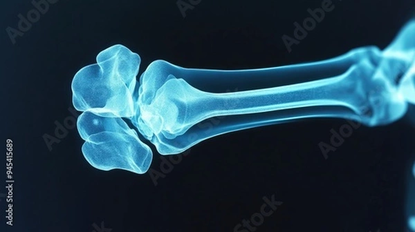 Obraz Medical X-Ray Image Focused on the Human Elbow Joint