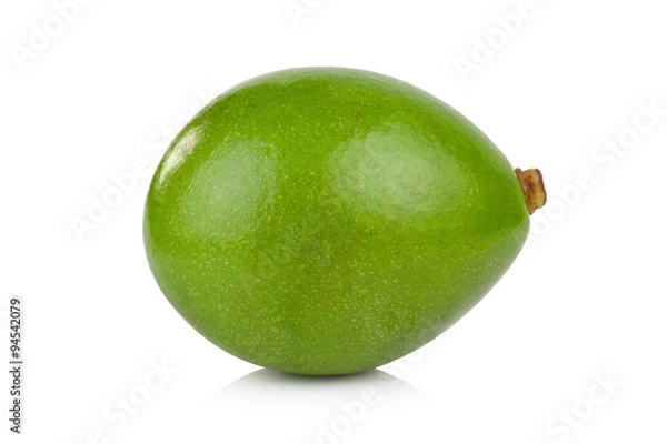 Obraz green avocados isolated on the white background