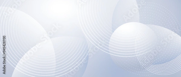 Fototapeta Modern abstract background with circle lines. Digital or Technology concept. vector illustration.