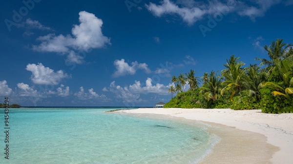 Obraz tropical beach on the maldives