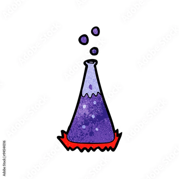 Obraz cartoon science experiment