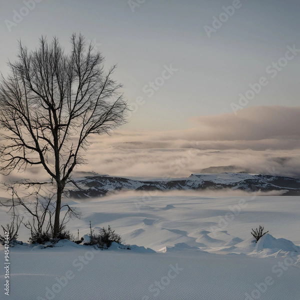 Obraz tree in the snow