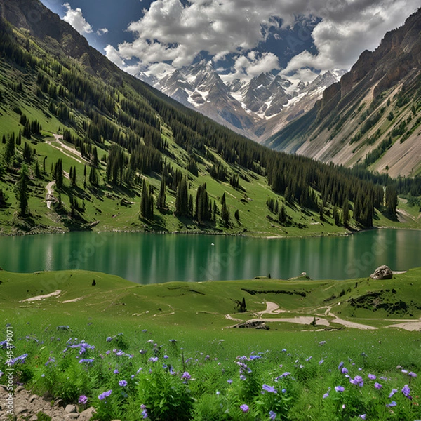 Obraz lake in the mountains