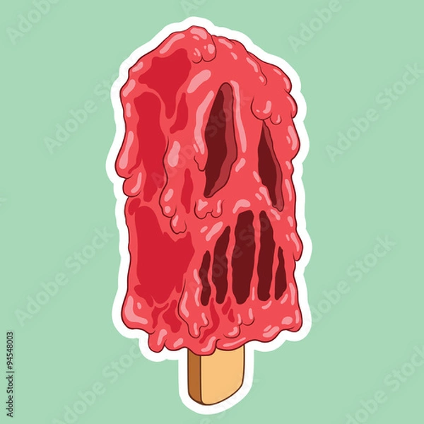 Obraz Funy sticker vector concept