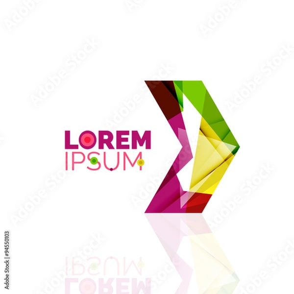 Obraz Vector arrow logo