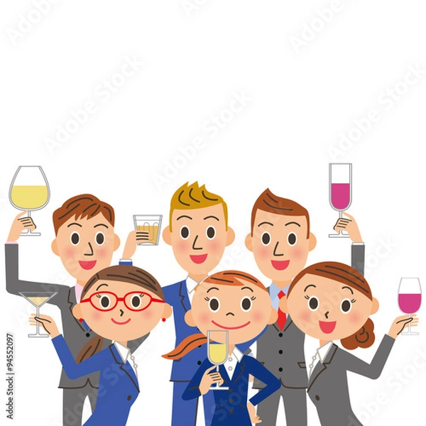 Obraz 飲み会とサラリーマン集合