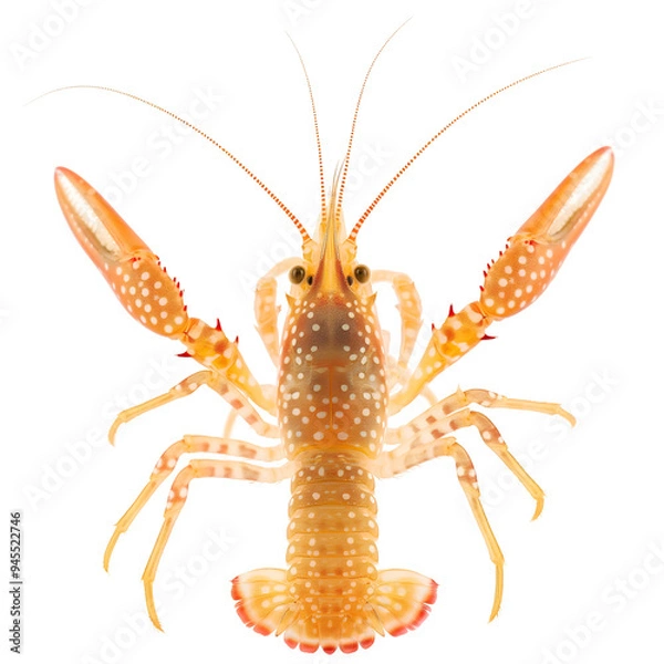 Fototapeta Crayfish, Seafood, Isolated on Transparent Background, Graphic Resource for Gourmet Advertising, Menu Design, Website Banners, Packaging, and Social Media Campaigns