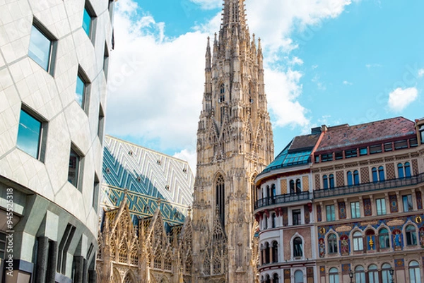 Obraz Vienna cathedral and architecture, Austria, Europe