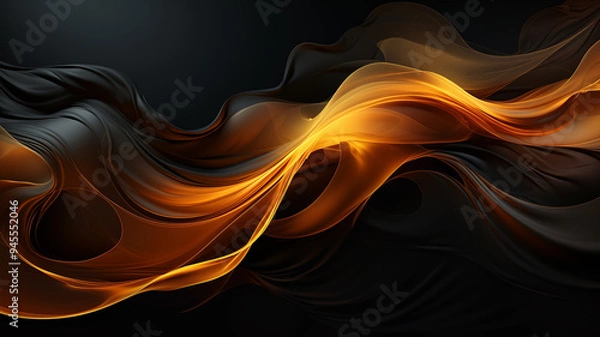 Fototapeta abstract background with wave smoke. Flow. futuristic innovation concept modern Background Graphic design