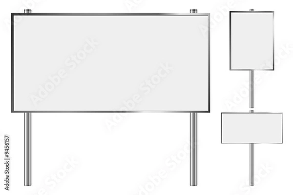 Fototapeta blank billboard set