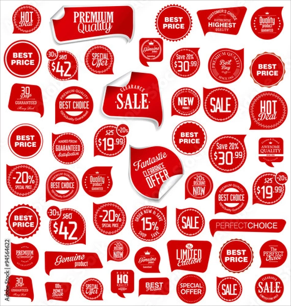 Obraz Kolekcja cen sprzedaży